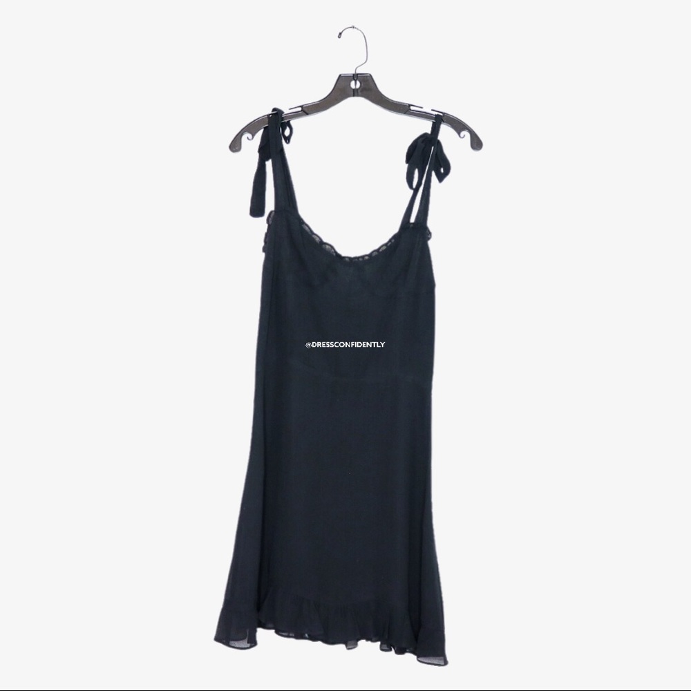Reformation Christine Shoulder Tie Ruffle Dress - Picture 9 of 11